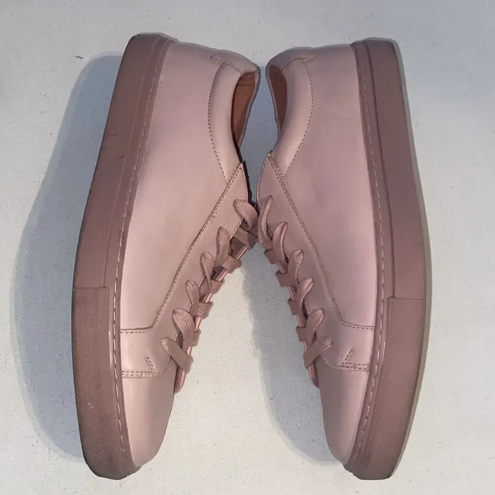 Poetry leather Blush Lace-Up Sneakers US9 EU40